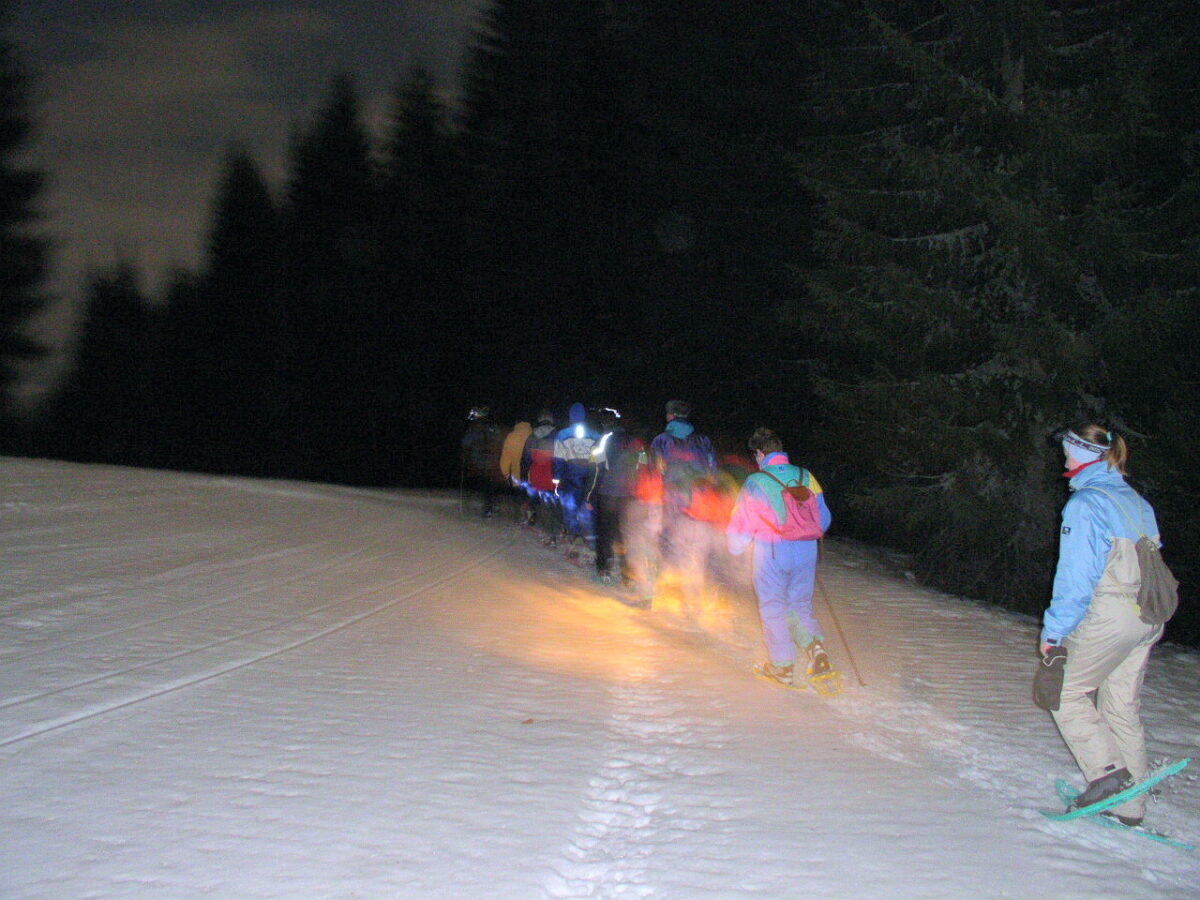 Balade nocturne avec fondue-tartiflette en refuge (raquettes mercredi  ND Bellecombe)